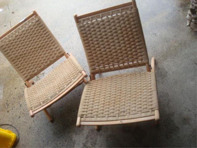 Pair of Midcentury Rope Fold-up