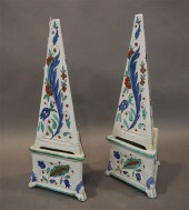 PAIR OF MIDDLE EASTERN PAINTED