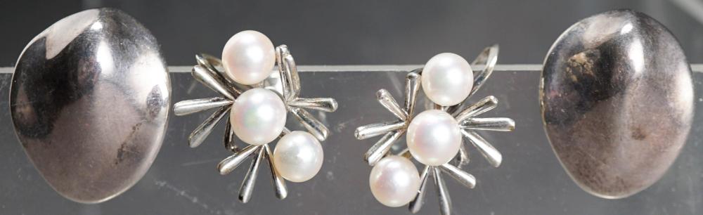 PAIR OF MIKIMOTO STERLING SILVER