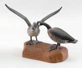 PAIR OF MINIATURE CANADA GEESE