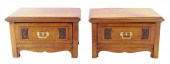 PAIR OF MINIATURE CHESTS WITH