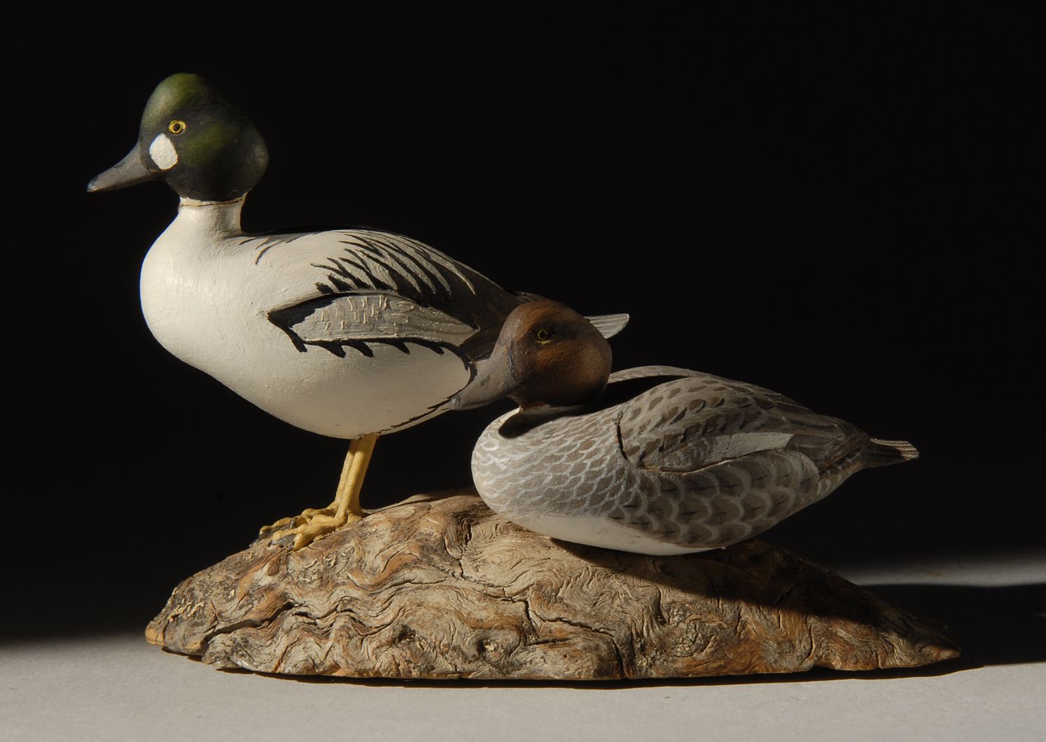 PAIR OF MINIATURE GOLDENEYESBy