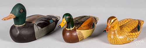 PAIR OF MINIATURE PAINTED MALLARD