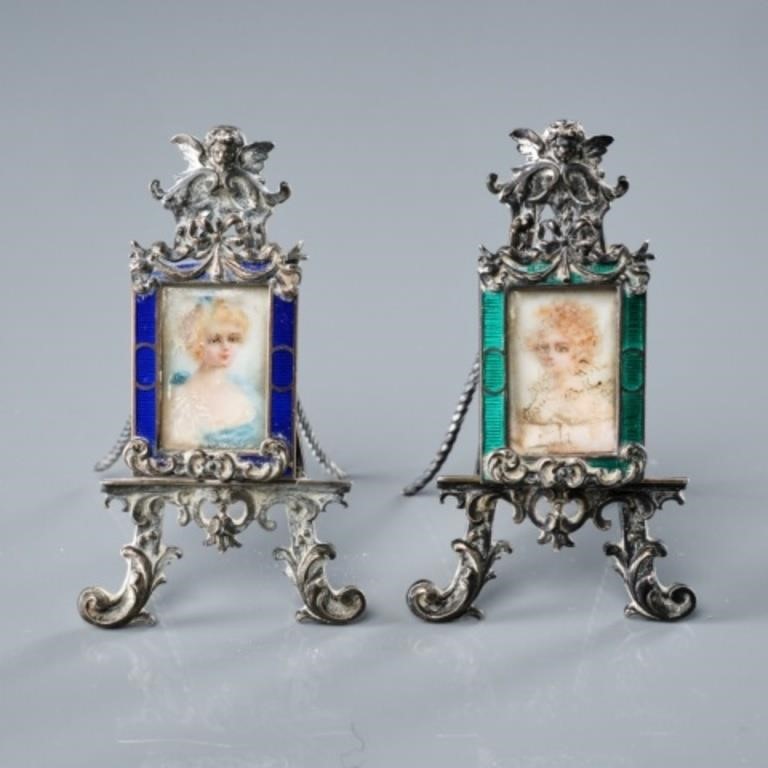 PAIR OF MINIATURE STERLING