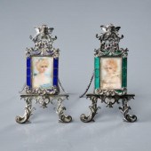 PAIR OF MINIATURE STERLING EAS