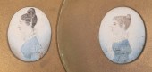 PAIR OF MINIATURES IN THE STYL