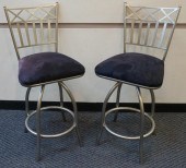 PAIR OF MINSON BRUSHED ALUMINU
