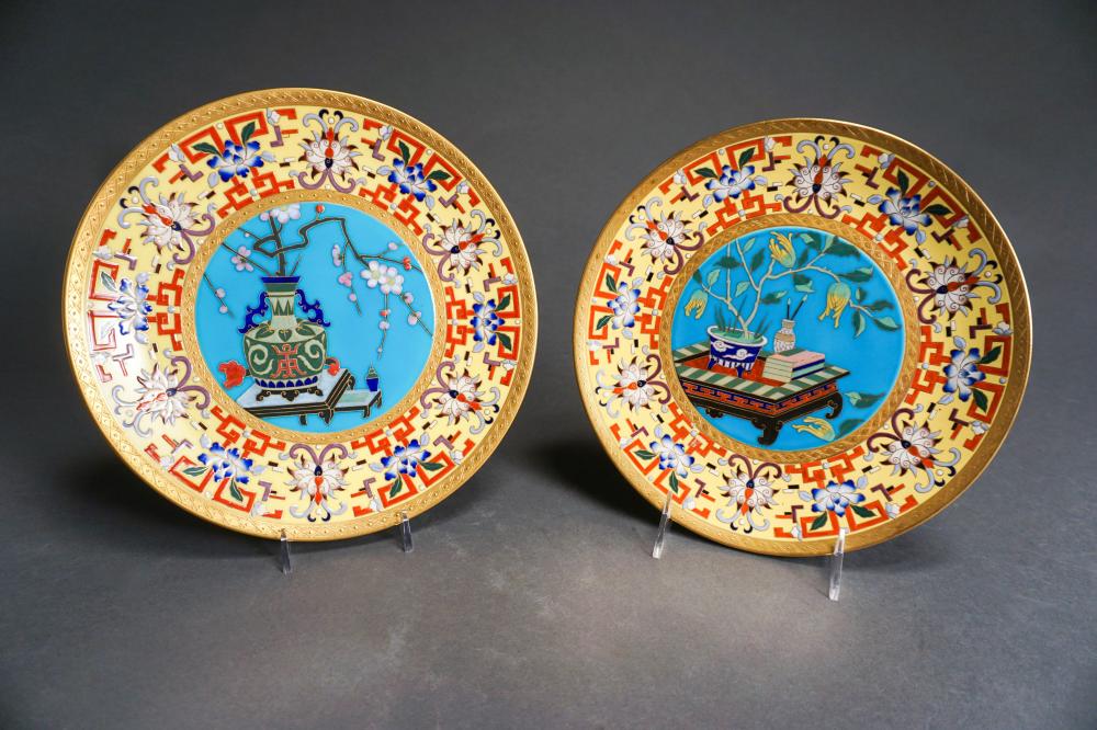 PAIR OF MINTON CHINOISERIE