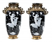 PAIR OF MINTON STYLE PORCELAIN