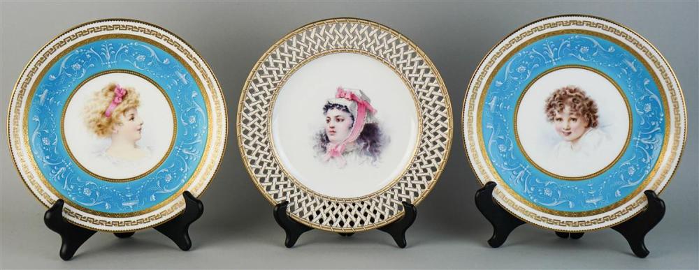 PAIR OF MINTONS ENAMELED