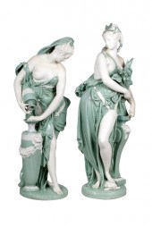 PAIR OF MINTONS STYLE NEOCLASS