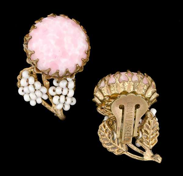 Pair of Miriam Haskell Earclips A