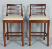 PAIR OF MISSION STYLE STAINED