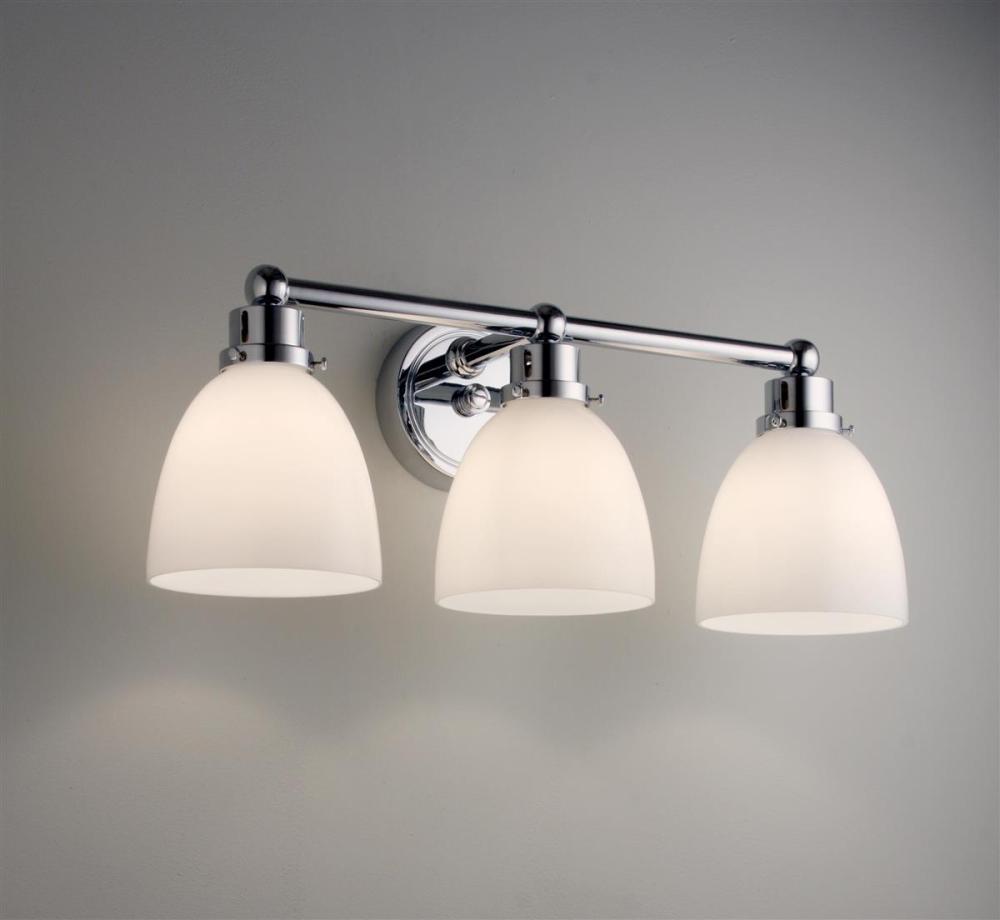 PAIR OF MODERN BRUSHED NICKEL THREE