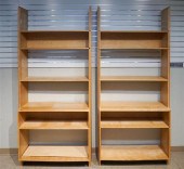 PAIR OF MODERN CHERRY VENEERED