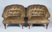 PAIR OF MODERN CLUB CHAIRSPAIR