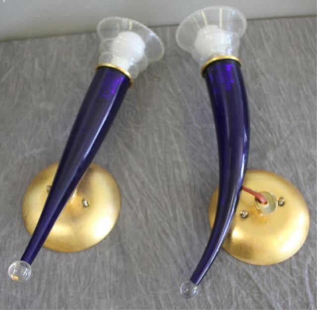 Pair of Modern Cornucopia Style