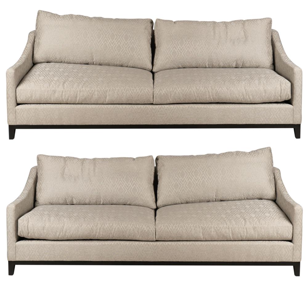 PAIR OF MODERN EBONIZED AND