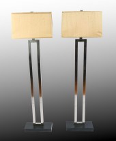 PAIR OF MODERN FLOOR LAMPS: Ch