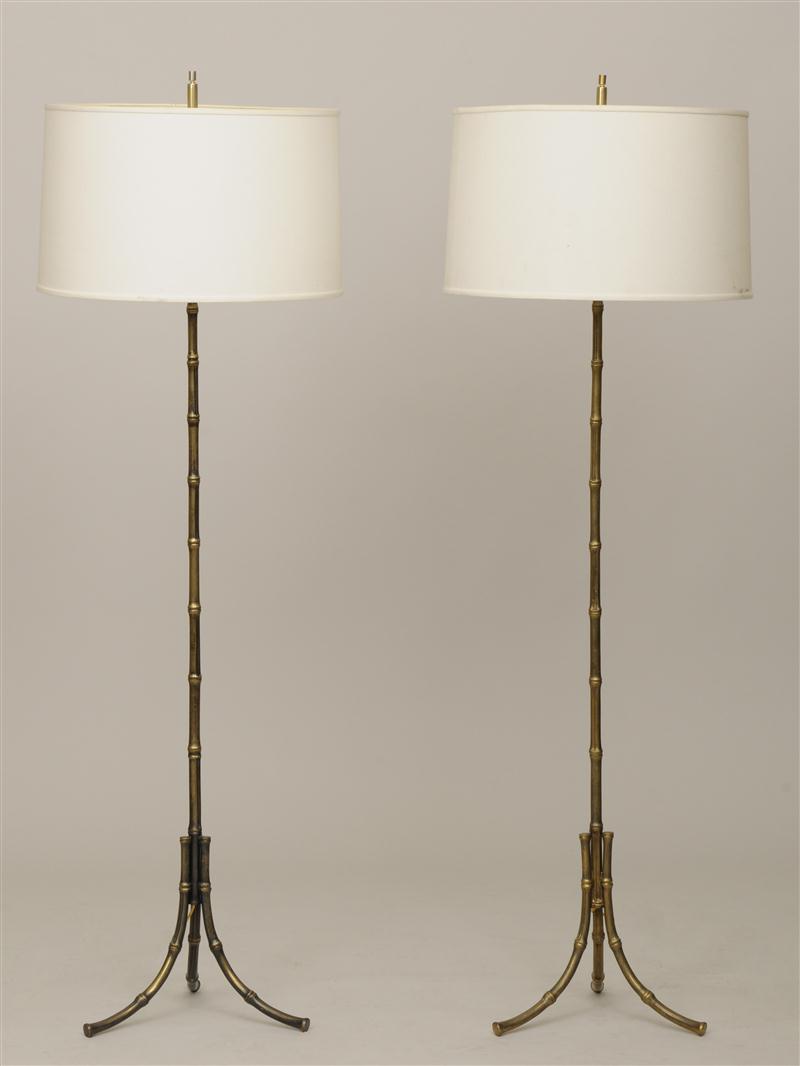 PAIR OF MODERN GILT-METAL