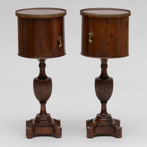 PAIR OF MODERN ITALIAN WALNUT