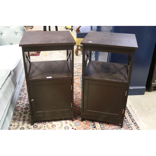 Pair of modern nightstands, each