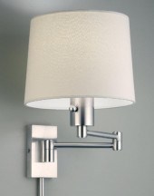 PAIR OF MODERN POLISHED NICKEL