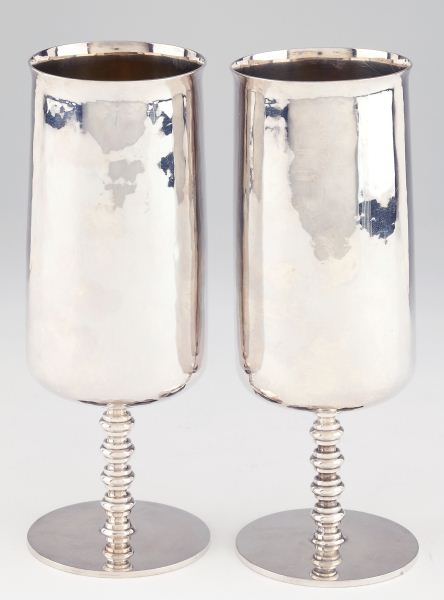 Pair of Modern Silver Parcel Gilt