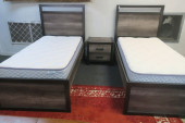 PAIR OF MODERN TWIN BEDS AND O