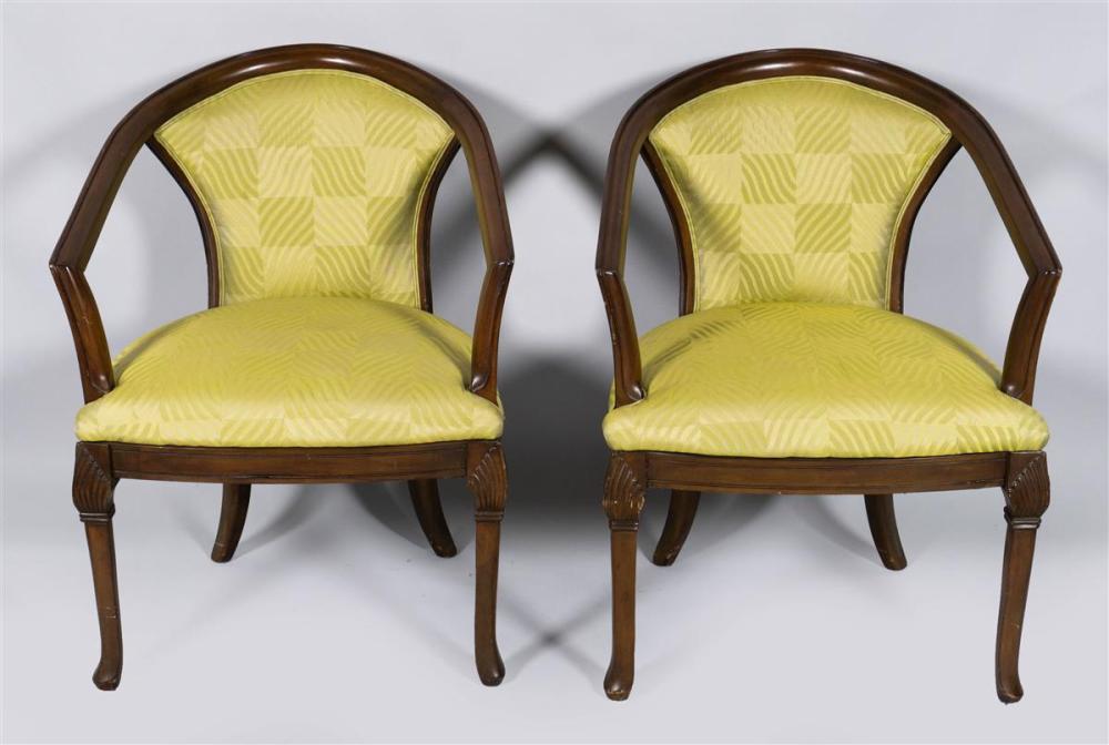 PAIR OF MODERN UPHOLSTERED