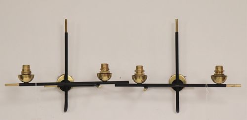 PAIR OF MODERNIST BLACK
