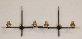 PAIR OF MODERNIST BLACK POWDER
