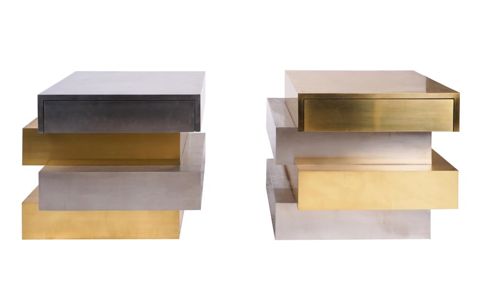 PAIR OF MODERNIST SIDE