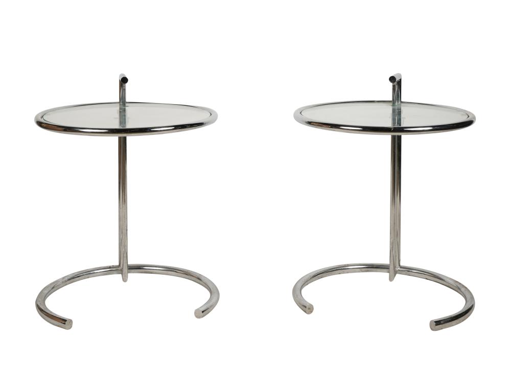 PAIR OF MODERNIST SIDE TABLESPair
