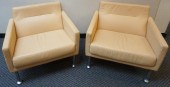 PAIR OF MODERNIST STYLE TAN LE