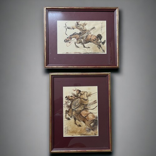 Pair of Mogal warrior on