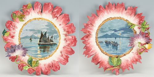 PAIR OF MOLLICA MAJOLICA