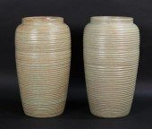 PAIR OF MONMOUTH POTTERY VASES
