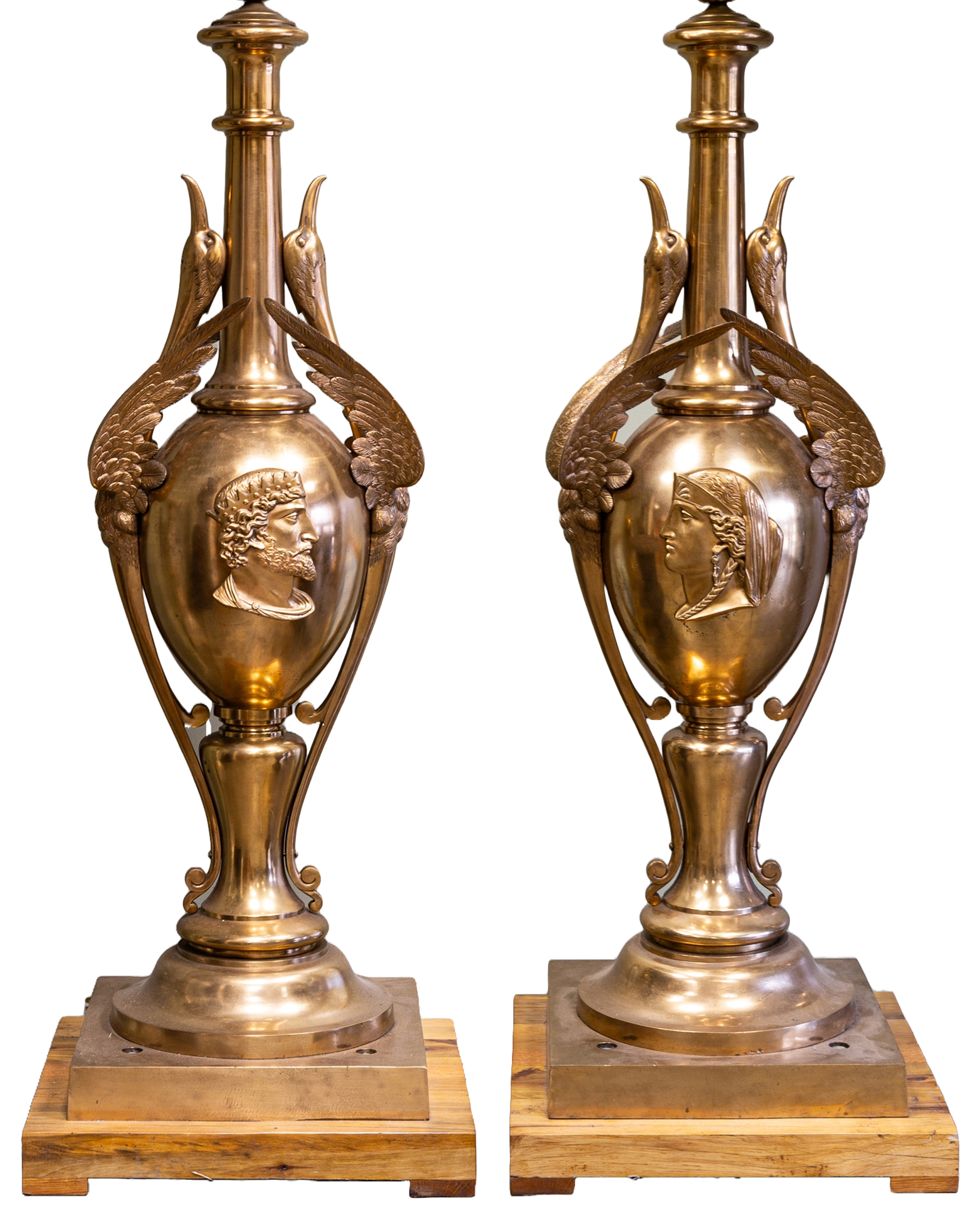 PAIR OF MONUMENTAL ARCHITECTURAL