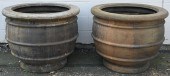 PAIR OF MONUMENTAL COMPOSITE O