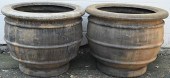 PAIR OF MONUMENTAL COMPOSITE O