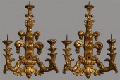 PAIR OF MONUMENTAL ITALIAN ROC