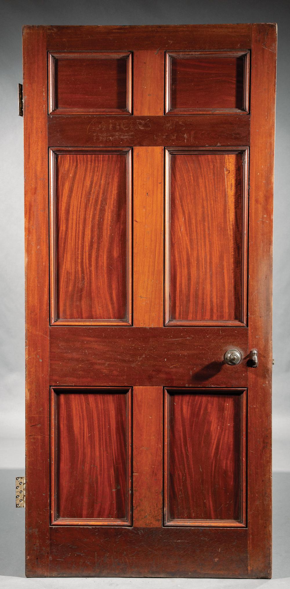 PAIR OF MONUMENTAL MAHOGANY