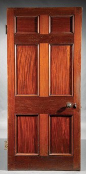 PAIR OF MONUMENTAL MAHOGANY DO