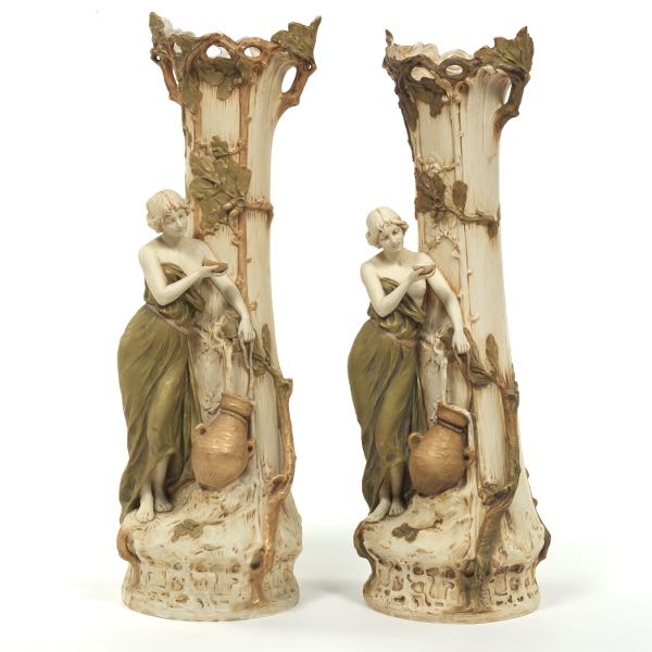 PAIR OF MONUMENTAL ROYAL DUX