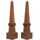 PAIR OF MONUMENTAL SIGNED PARQ