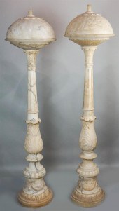 PAIR OF MONUMENTAL STANDING AL