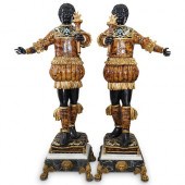 PAIR OF MONUMENTAL VENETIAN ST
