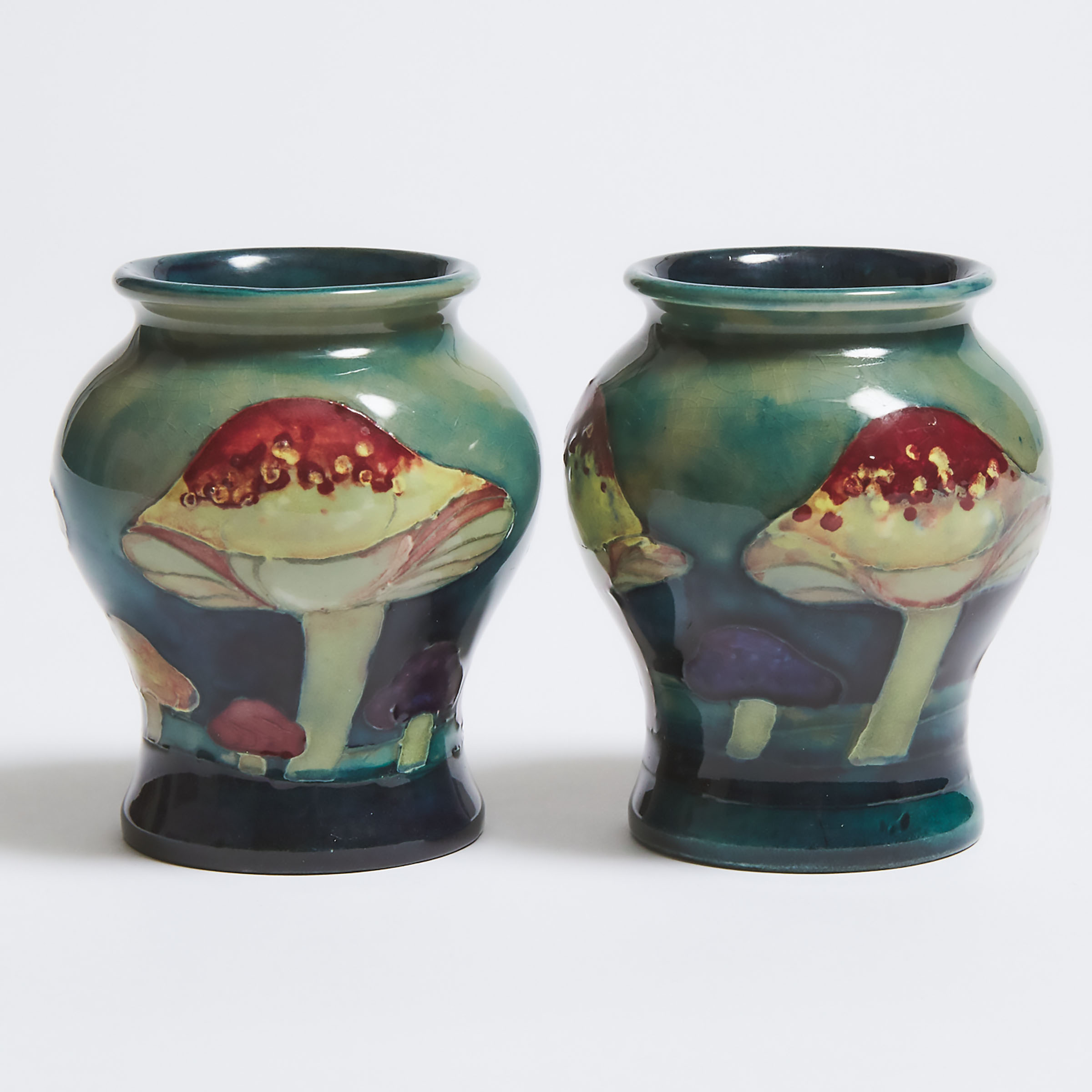 Pair of Moorcroft Claremont Small
