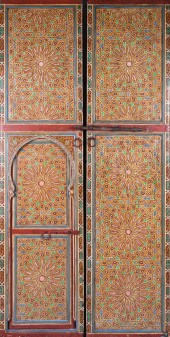 PAIR OF MOORISH IRON MOUNTED P